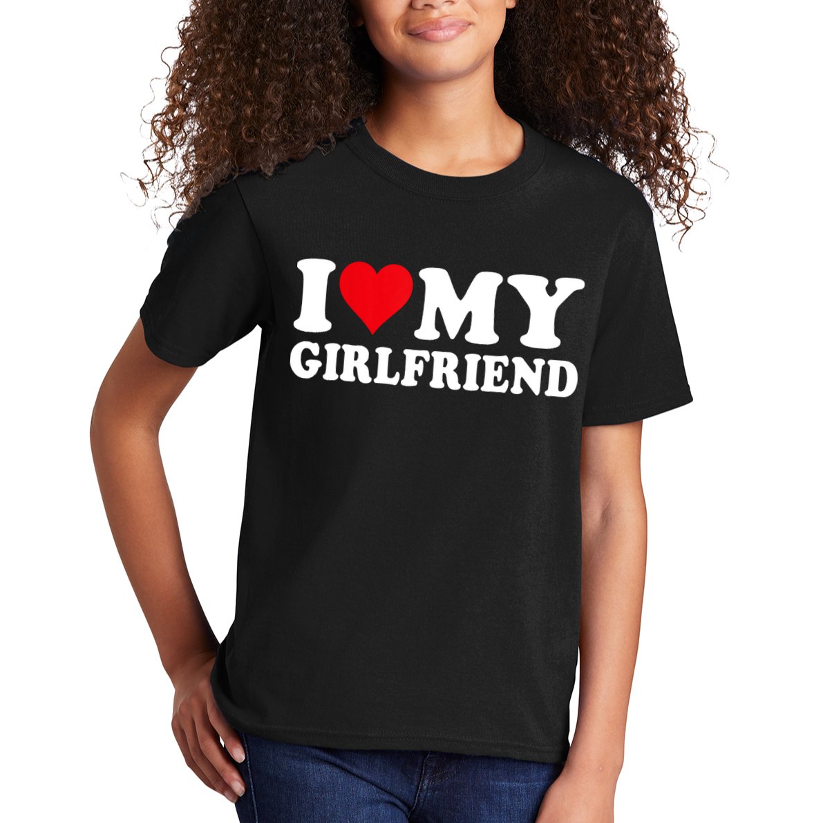 I Love My Girlfriend I Heart My Girlfriend I Love My GF Kids T-Shirt