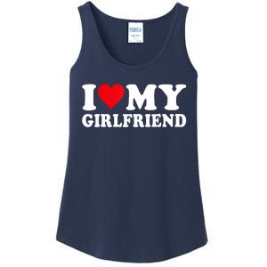 I Love My Girlfriend I Heart My Girlfriend I Love My GF Ladies Essential Tank