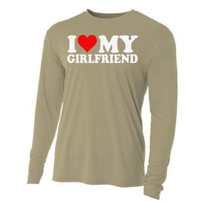 I Love My Hot Girlfriend I Heart My Hot Girlfriend Gf Cooling Performance Long Sleeve Crew