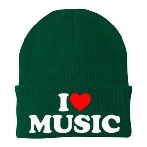 I Love Music Music Lover I Heart Music Knit Cap Winter Beanie