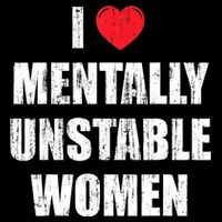 I Love Mentally Unstable Women 16 in Basic Backpack