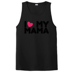 I Love My Mama Tee I Heart My Mama Funny Family Gift PosiCharge Competitor Tank