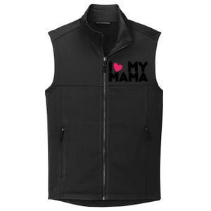 I Love My Mama Tee I Heart My Mama Funny Family Gift Collective Smooth Fleece Vest