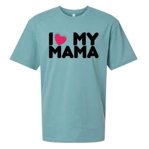 I Love My Mama Tee I Heart My Mama Funny Family Gift Sueded Cloud Jersey T-Shirt