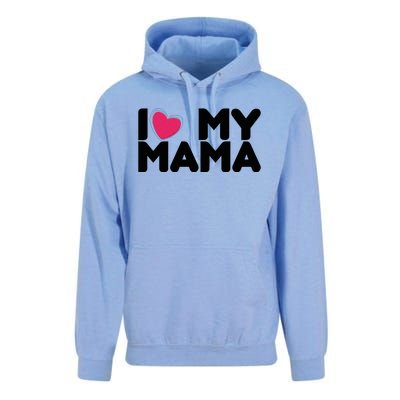 I Love My Mama Tee I Heart My Mama Funny Family Gift Unisex Surf Hoodie