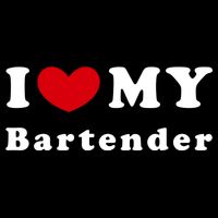 I Love My Bartender I Heart My Bartender Meaningful Gift Cooling Performance Crew T-Shirt
