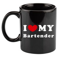 I Love My Bartender I Heart My Bartender Meaningful Gift 11oz C Handle Ceramic Mug