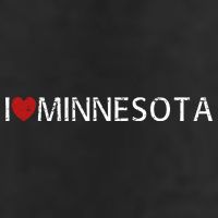 I Love Minnesota 7 Panel Mesh Trucker Snapback Hat