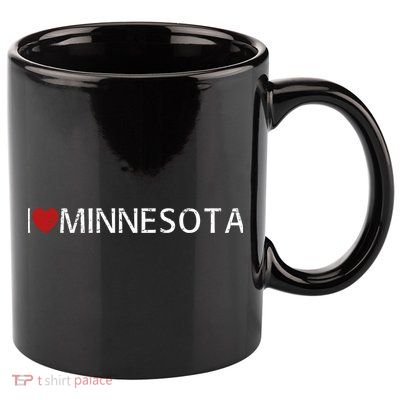 I Love Minnesota 11oz C Handle Ceramic Mug