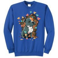 I Love My Staffordshire Bull Terrier Dog Valentines Day Gift Sweatshirt