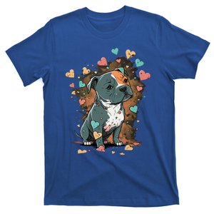 I Love My Staffordshire Bull Terrier Dog Valentines Day Gift T-Shirt