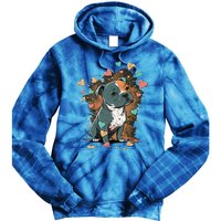 I Love My Staffordshire Bull Terrier Dog Valentines Day Gift Tie Dye Hoodie