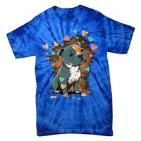 I Love My Staffordshire Bull Terrier Dog Valentines Day Gift Tie-Dye T-Shirt