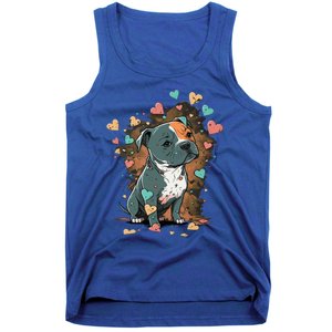 I Love My Staffordshire Bull Terrier Dog Valentines Day Gift Tank Top