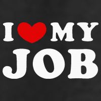 I Love My Job I Heart My Job 7 Panel Mesh Trucker Snapback Hat
