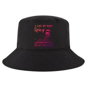 I Like My Books Spicy And My Coffee Icy Skeleton Book Lover Gift Cool Comfort Performance Bucket Hat