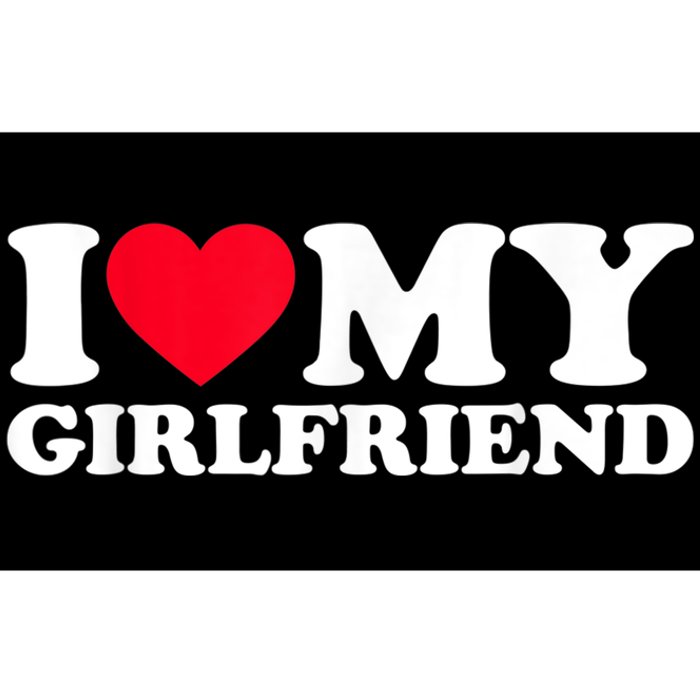 I Love My Girlfriend Funny Gift I Heart My Girlfriend GF Bumper Sticker