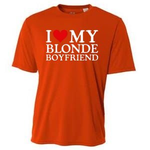 I Love My Blonde Boyfriend I Heart My Blonde Boyfriend Cooling Performance Crew T-Shirt