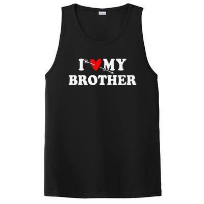 I Love My Brother With Heart Father's Day Wear For Sister PosiCharge Competitor Tank