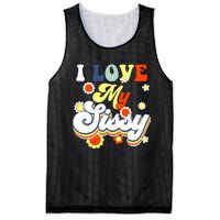 I Love My Sissy Sisterly Love Brother Sister Day Big Sis Mesh Reversible Basketball Jersey Tank