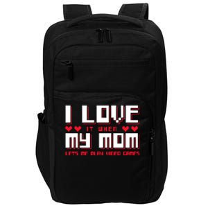 I Love My Mom Gift Gaming Cool Gift Impact Tech Backpack