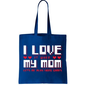 I Love My Mom Gift Gaming Cool Gift Tote Bag