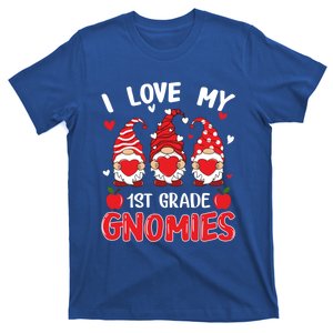 I Love My 1st Grade Gnomies Cute Valentines Day Teacher Gift Great Gift T-Shirt