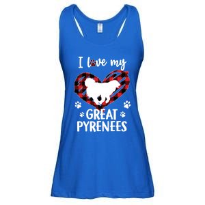 I Love My Great Pyrenees Valentine Dog Lover Valentine Gift Ladies Essential Flowy Tank