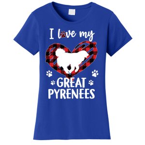 I Love My Great Pyrenees Valentine Dog Lover Valentine Gift Women's T-Shirt