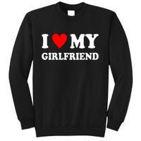 I Love My Girlfriend Heart Boyfriend Couples Sweatshirt