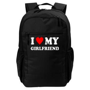 I Love My Girlfriend Heart Boyfriend Couples Daily Commute Backpack