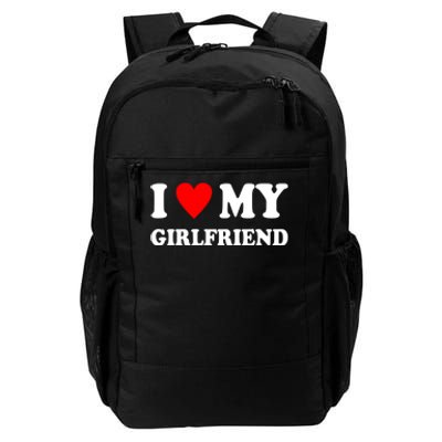 I Love My Girlfriend Heart Boyfriend Couples Daily Commute Backpack