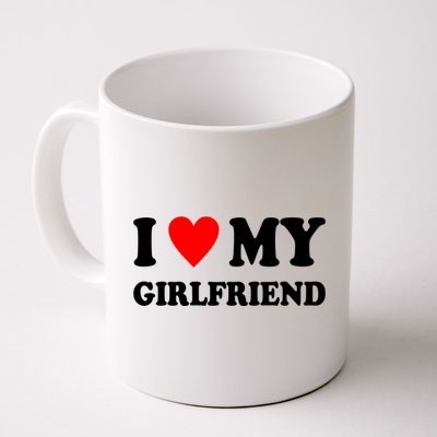 I Love My Girlfriend Heart Boyfriend Couples Coffee Mug