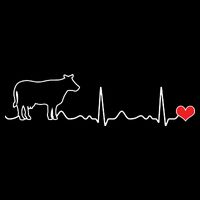 I Love My Cow Valve EKG Heartbeat Heart Patient Drawstring Bag