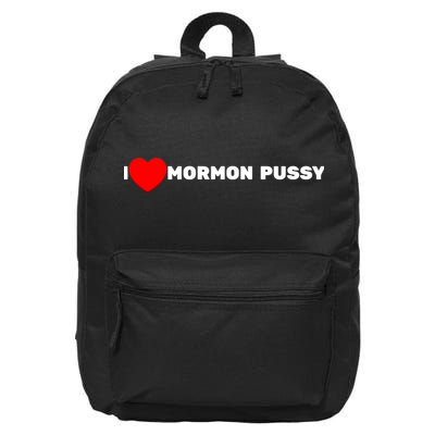 I Love Mormon Pussy Shirt Funny Meme 16 in Basic Backpack