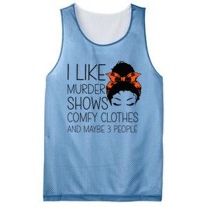 I Like Murder Shows Comfy Clothes 3 People Halloween Comfy Mesh Reversible Basketball Jersey Tank