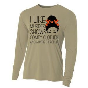 I Like Murder Shows Comfy Clothes 3 People Halloween Comfy Cooling Performance Long Sleeve Crew