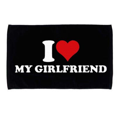 I Love My Hot Girlfriend I Heart My Hot Girlfriend Gf Microfiber Hand Towel