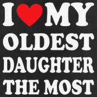 I Love My Oldest Daughter The Most Father's Day Heart Adult Drive Performance Visor