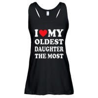 I Love My Oldest Daughter The Most Father's Day Heart Ladies Essential Flowy Tank