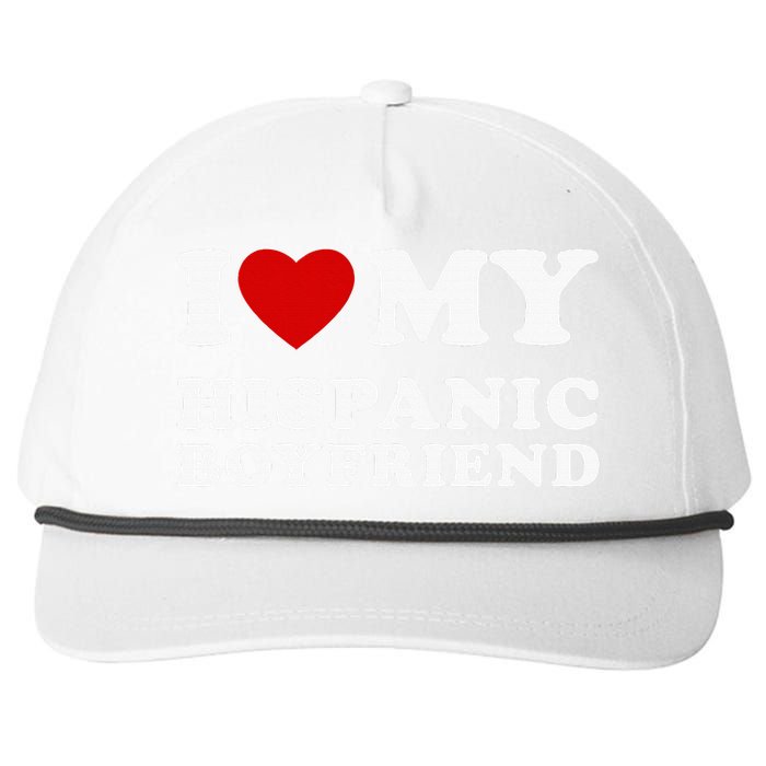 I Love My Hispanic Boyfriend Snapback Five-Panel Rope Hat