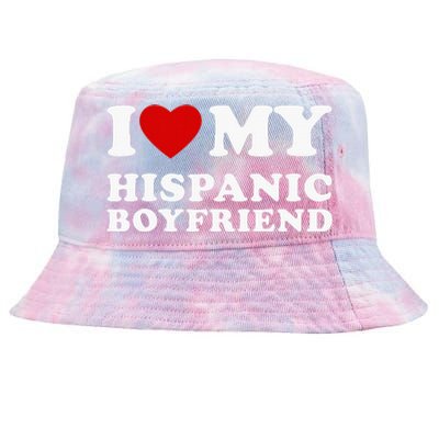 I Love My Hispanic Boyfriend Tie-Dyed Bucket Hat