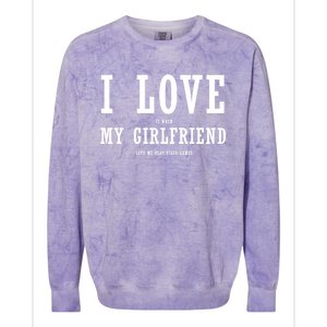 I Love My Friend Funny Video Gaming Gamer Gift Cute Gift Colorblast Crewneck Sweatshirt