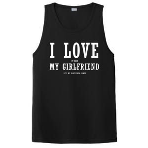 I Love My Friend Funny Video Gaming Gamer Gift Cute Gift PosiCharge Competitor Tank