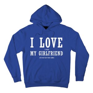 I Love My Friend Funny Video Gaming Gamer Gift Cute Gift Hoodie