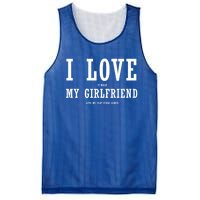 I Love My Friend Funny Video Gaming Gamer Gift Cute Gift Mesh Reversible Basketball Jersey Tank