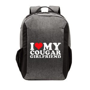 I Love My Cougar Girlfriend I Heart My Cougar Girlfriend GF Vector Backpack