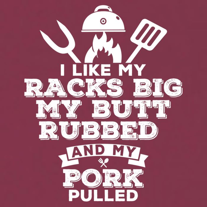 I Like My Racks Big My Butt Rubbed And Pork Pulled Pig BBQ 16oz Travel Tumbler