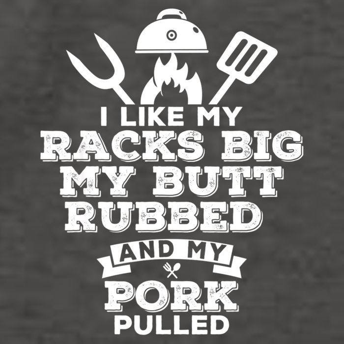 I Like My Racks Big My Butt Rubbed And Pork Pulled Pig BBQ Vector Backpack