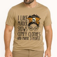 I Like Murder Shows Comfy Clothes 3 People Messy Bun Cooling Performance Crew T-Shirt